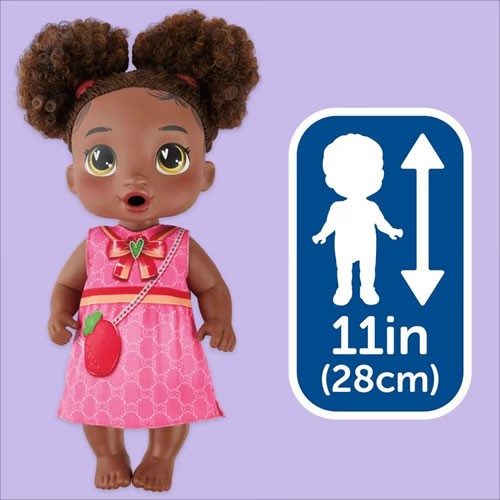 Baby Alive Dolls - Bubbly Tea Party - Berry Boo Black Hair Baby Doll - 5X00