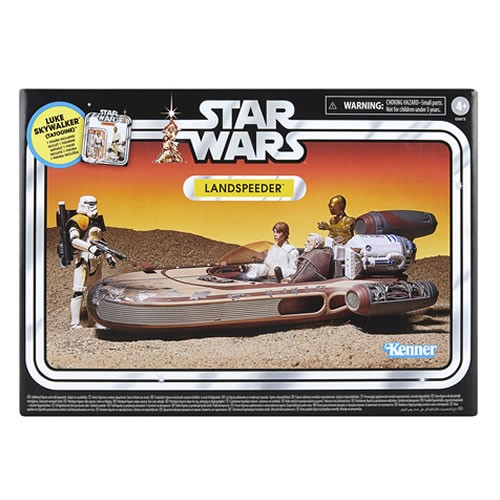 Star Wars Vehicles - 3.75" Vintage Collection - Ep IV ANH - Landspeeder w/ Luke Skywalker - 5L00