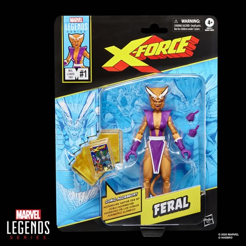 Marvel Legends 6" Figures - X-Force #1 (1991) - Feral - 5X00
