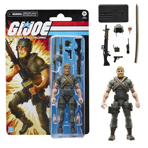 G.I. Joe Figures - 6" Classified Series - Retro Cardback - Craig "Rock 'N Roll" McConnel - 5L00