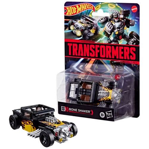 Transformers Figures - Hot Wheels x Transformers Mash-Up - Deluxe Class - Bone Shaker - 5X00
