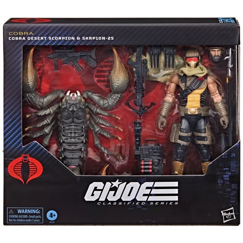 G.I. Joe Figures - 6" Classified Series - (#180) Cobra Desert Scorpion & SKRP10N-25 - 5L00