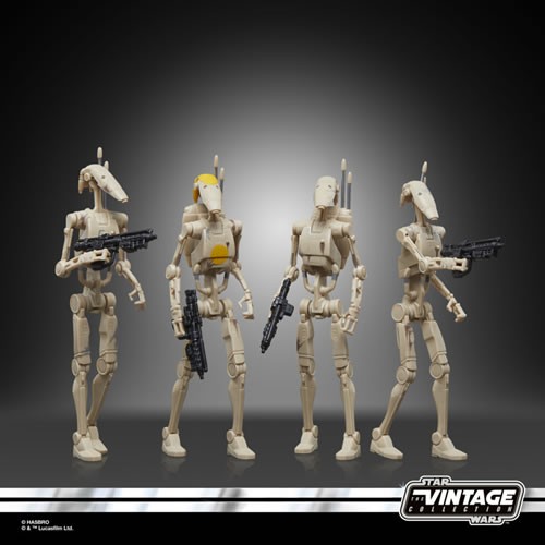 Star Wars Figures - 3.75" Vintage Collection - Ep I TPM - Battle Droid 4-Pack - 5L00