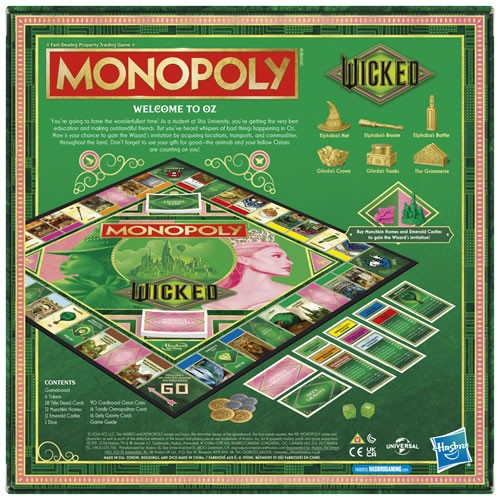 Boardgames - Monopoly - Wicked (2024 Movie) - UU41