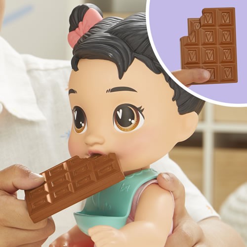 Baby Alive Dolls - Sweet Snacks - Katie Kat Black Hair Baby Doll - 5X00