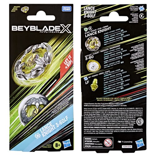 Beyblade X - Lance Knight 3-60LF Booster Pack - AX00