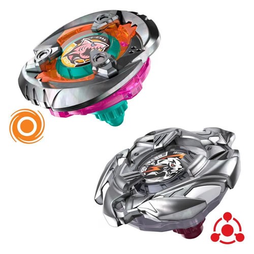 Beyblade X - Gill Shark 4-70O & Pearl Tiger 3-60U Dual Pack - AX00