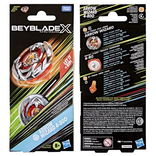Beyblade X - Arrow Wizard 4-80O Booster Pack - AX00