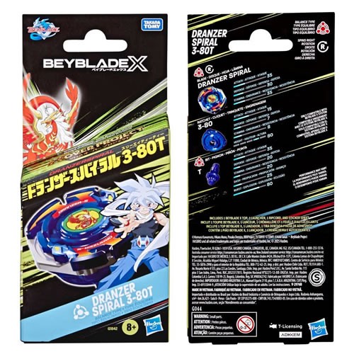 Beyblade X - X-Over Project - Dranzer Spiral 3-80T Starter Pack - AS00