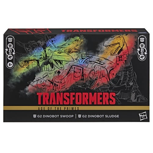 Transformers Gen Figures - Age Of The Primes - Leader Class - G2 Dinobot Swoop And Sludge - 5L00