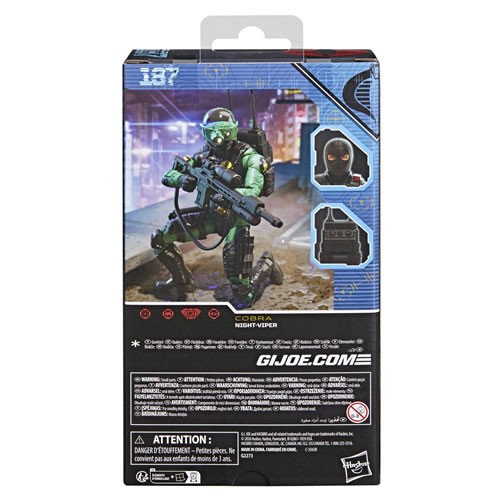 G.I. Joe Figures - 6" Classified Series - (#187) Night-Viper - 5X00