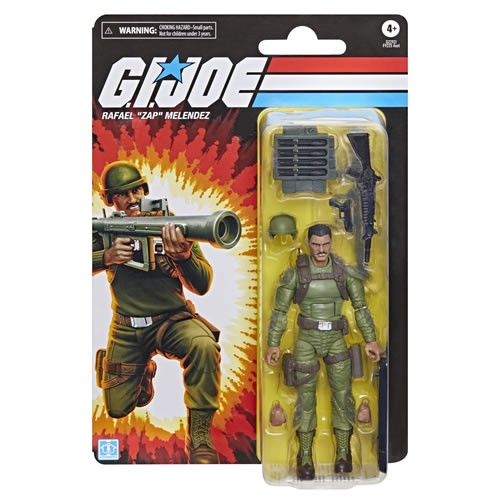 G.I. Joe Figures - 6" Classified Series - Retro Cardback - Rafael "Zap" Melendez - 5X00
