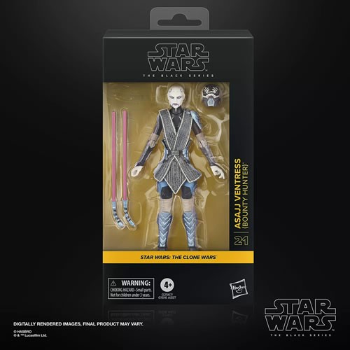 Star Wars Figures - 6" The Black Series - The Clone Wars - Asajj Ventress (Bounty Hunter) - 5X00