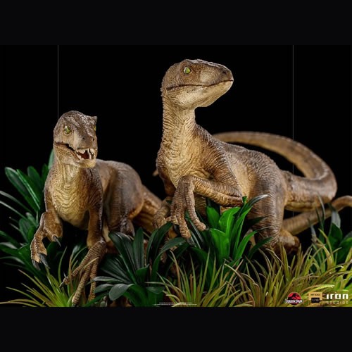 Art Scale 1/10 Statues - Jurassic Park - Just The Two Raptors Deluxe