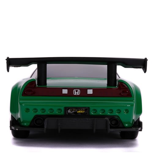 1:32 Scale Diecast - Hollywood Rides - Power Rangers - 2002 Honda NSX (Green Ranger Theme)