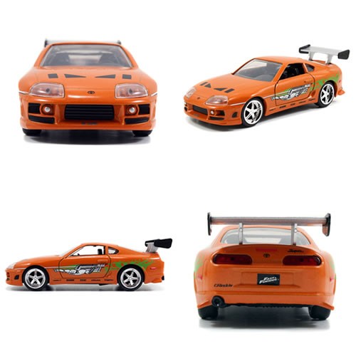 1:32 Scale Diecast - Fast & Furious - Dom's Dodge Charger R/T & Brian's Toyota Supra 2-Pack