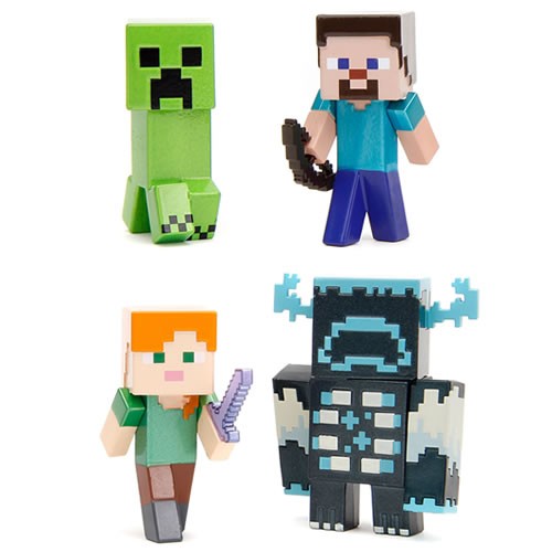 Metalfigs Figures - Minecraft - W01 - 2.5" Figure 4-Pack