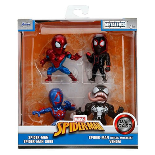 Metalfigs Figures - Marvel - W02 - Spider-Man - 2.5" Figure 4-Pack