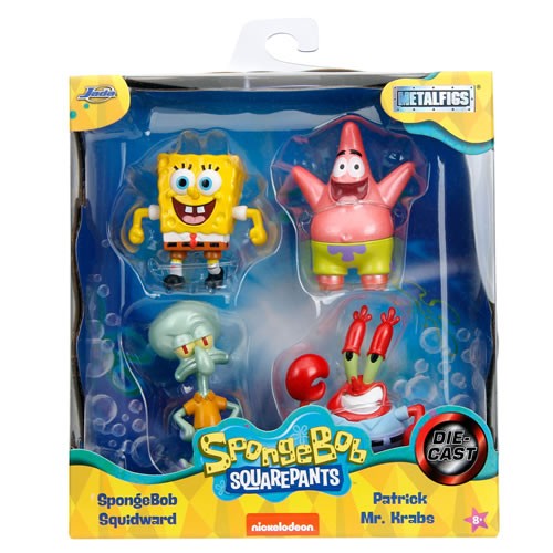 Metalfigs Figures - SpongeBob SquarePants - 2" Figure 4-Pack