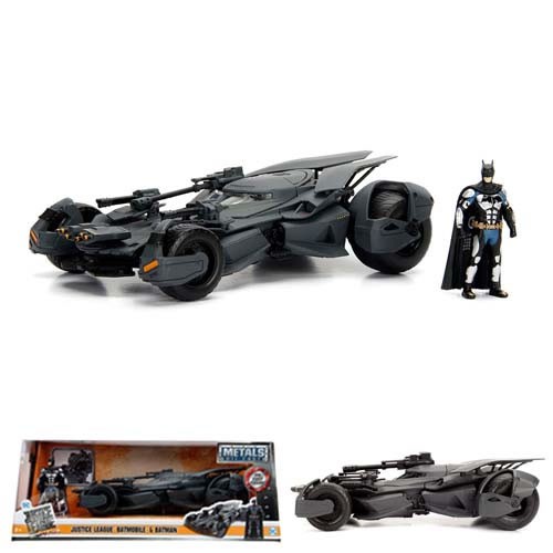 1:24 Scale Diecast - Hollywood Rides - DC - 2017 Justice League Batmobile w/ Batman Figure