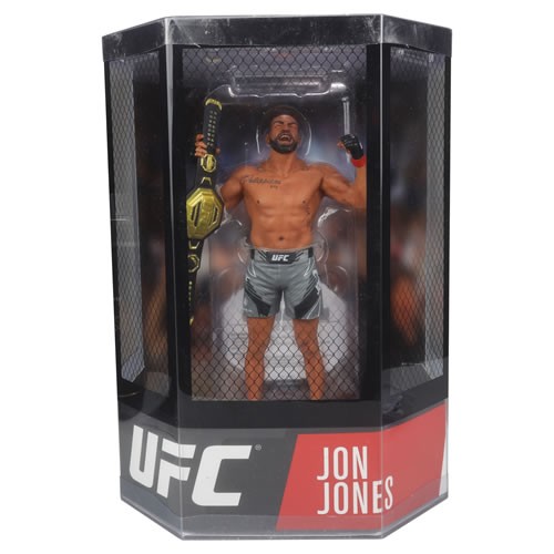 SportsPicks Figures - UFC - W01 - 7 Scale Jon Jones (Posed Figure) w/ (MTD) Collectible