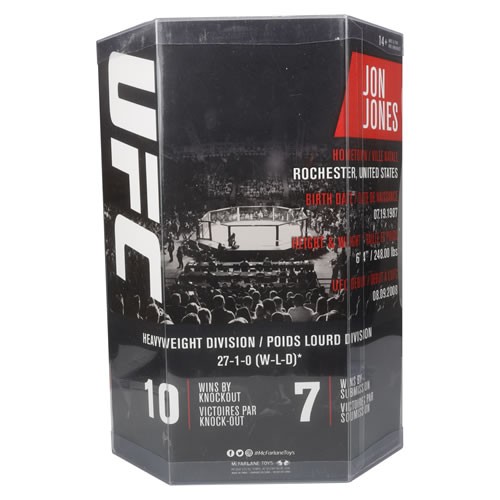 SportsPicks Figures - UFC - W01 - 7 Scale Jon Jones (Posed Figure) w/ (MTD) Collectible