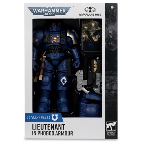Warhammer 40,000 Figures - S11 - 7" Scale Lieutenant In Phobos Armour (Ultramarines)