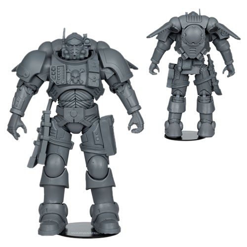 Warhammer 40,000 Figures - S11 - 7" Scale Lieutenant In Phobos Armour (Ultramarines) (Artist Proof)