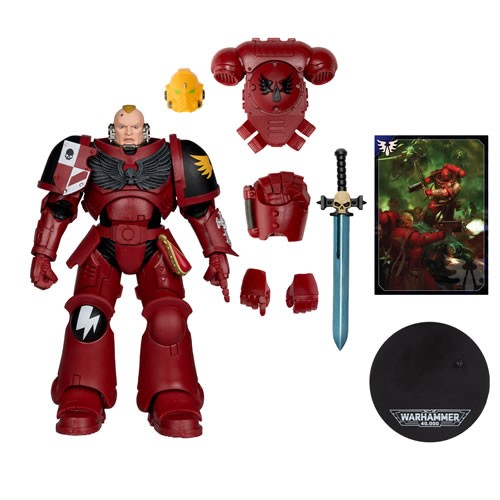 Warhammer 40,000 Figures - S11 - 7" Scale Assault Intercessor Sergeant (Blood Angel)