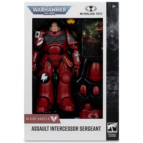 Warhammer 40,000 Figures - S11 - 7" Scale Assault Intercessor Sergeant (Blood Angel)