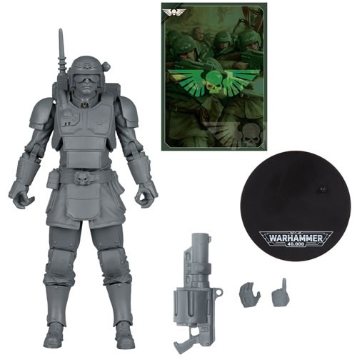 Warhammer 40,000 Figures - S09 - 7" Scale Kasrkin (Astra Militarum) (Unpainted Artist Proof)
