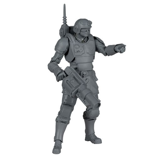 Warhammer 40,000 Figures - S09 - 7" Scale Kasrkin (Astra Militarum) (Unpainted Artist Proof)