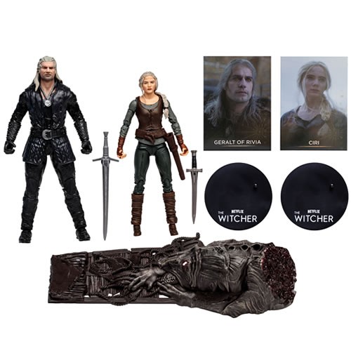 The Witcher TV Series Figures - 7" Scale Ciri & Geralt Of Rivia 2-Pack (Season 3)