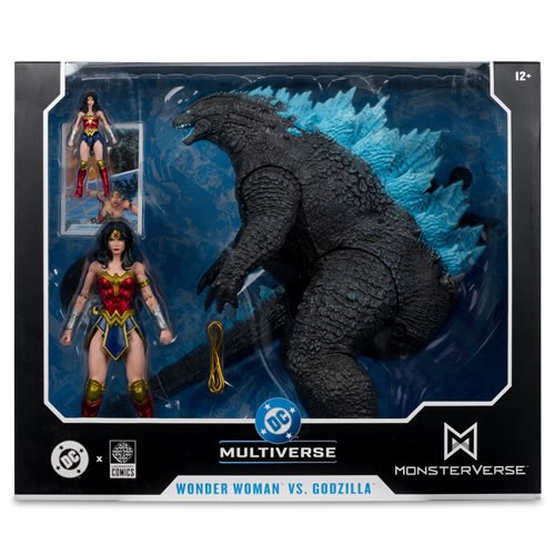 DC Multiverse Figures - Justice League Vs. Godzilla Vs. Kong - 7" Scale Wonder Woman Vs. Godzilla