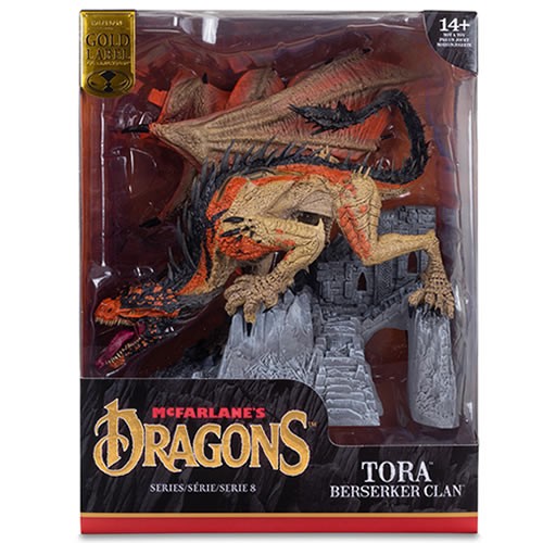 McFarlane's Dragons Statues - S08 - Tora (Berserker Clan) (Gold Label)