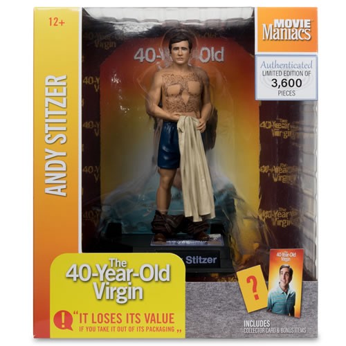 Movie Maniacs Figures - The 40-Year-Old Virgin - 6" Scale Andy Stitzer (Posed Figure)