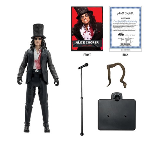 Music Maniacs Figures - W01 - Metal - 6" Metal Alice Cooper (Paranormal)