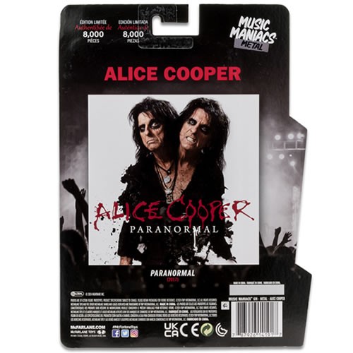 Music Maniacs Figures - W01 - Metal - 6" Metal Alice Cooper (Paranormal)