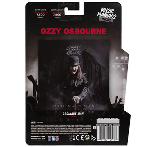 Music Maniacs Figures - W01 - Metal - 6" Metal Ozzy Osbourne (Ordinary Man)
