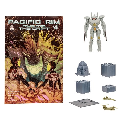 Pacific Rim Figures - 4" Scale Striker Eureka (Jaeger) Figure Playset w/ Comic