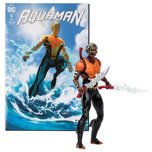 Page Punchers 7" Scale Figure w/ Comic - DC - Aquaman - Aqualad w/ Comic