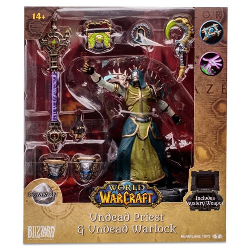 World Of Warcraft Figures - 1/12 Scale Undead Priest & Undead Warlock (Common) Posed Figure