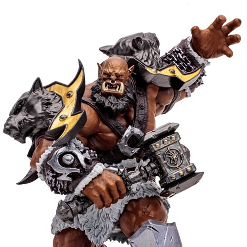 World Of Warcraft Figures - 1/12 Scale Orc Warrior & Orc Shaman (Epic) Posed Figure