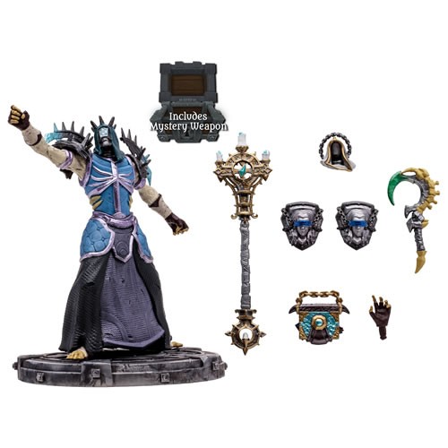 World Of Warcraft Figures - 1/12 Scale Undead Priest & Undead Warlock (Epic) Posed Figure