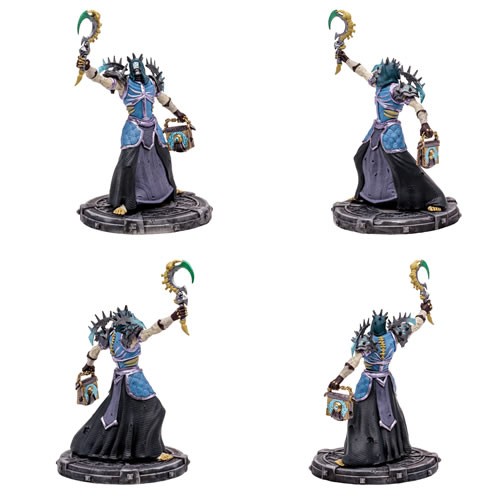 World Of Warcraft Figures - 1/12 Scale Undead Priest & Undead Warlock (Epic) Posed Figure