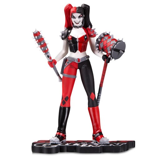 Harley Quinn Red, White & Black Statues - Harley Quinn (By Amanda Conner)