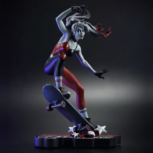 Harley Quinn Red, White & Black Statues - 1/10 Scale Harley Quinn By Ivan Tao