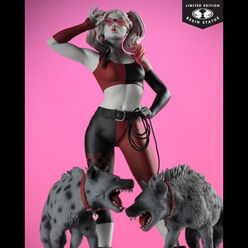 Harley Quinn Red, White & Black Statues - 1/10 Scale Harley Quinn By Jenny Frison (Resin)
