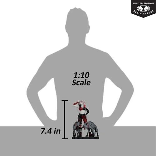 Harley Quinn Red, White & Black Statues - 1/10 Scale Harley Quinn By Jenny Frison (Resin)