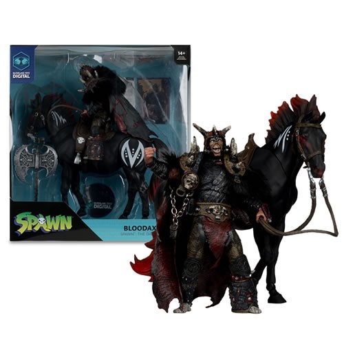 Spawn Figures - Spawn: The Dark Ages - 7" Scale Bloodaxe With Horse 2-Pack & (MTD) Collectible